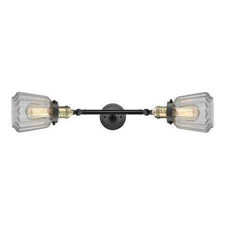 2 Light Vertical Bath Vanity Light